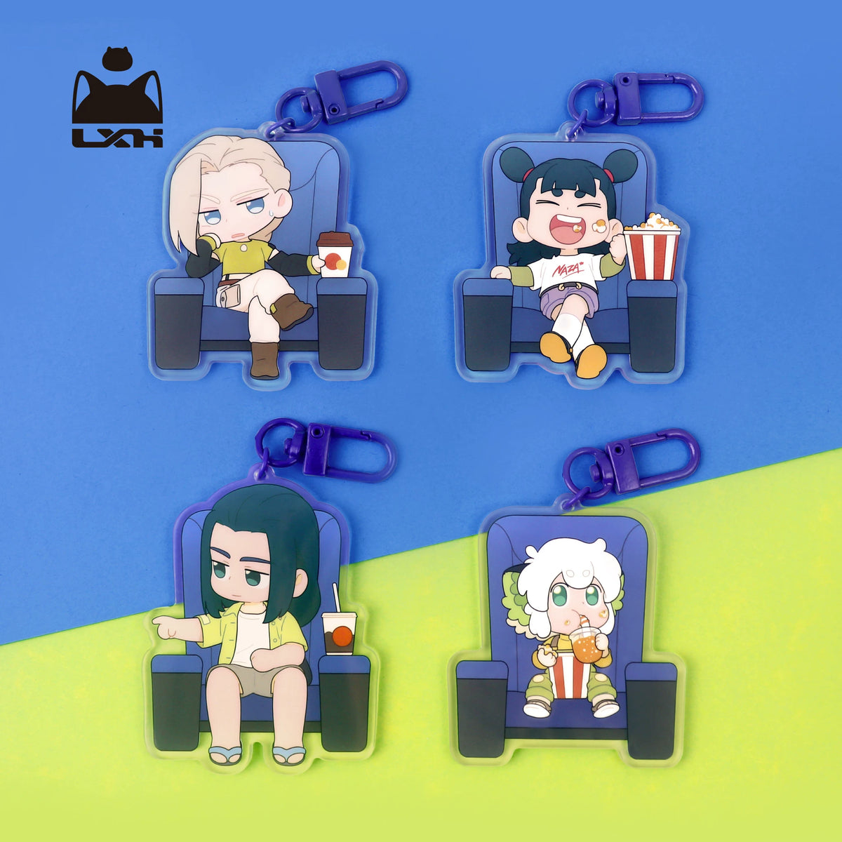 Luo Xiaohei Movie Theater Series Chibi Acrylic Keychain