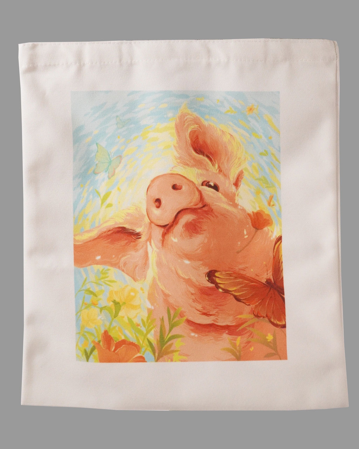 Canvas Tote Bag – Pig Design