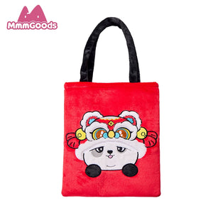 Panda Project - Panda Huhu Lucky Lion Plush Tote Bag (35cm x 43cm) view 5