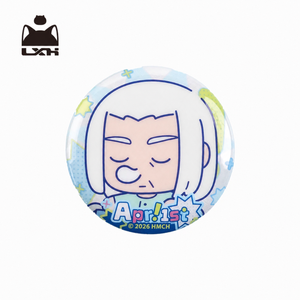Luo Xiaohei April Fool's Edition Double Flash Can Badge - 50mm Tinplate Anime Pin view 6