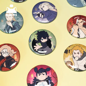 Luo Xiaohei II Battle Series Metallic Shimmer Button Pin Badges view 1
