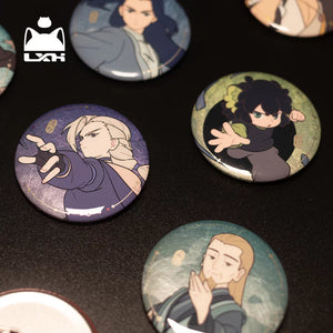 Luo Xiaohei II Battle Series Metallic Shimmer Button Pin Badges view 2