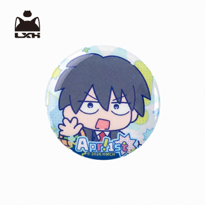 Luo Xiaohei April Fool's Edition Double Flash Can Badge - 50mm Tinplate Anime Pin view 10