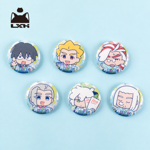 Luo Xiaohei April Fool's Edition Double Flash Can Badge - 50mm Tinplate Anime Pin view 1