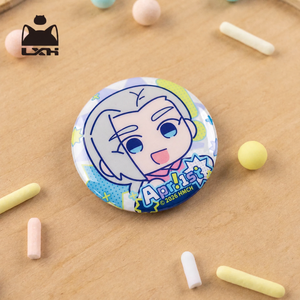 Luo Xiaohei April Fool's Edition Double Flash Can Badge - 50mm Tinplate Anime Pin view 5