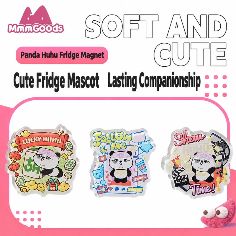 Panda Project - Panda Huhu Acrylic & Metal Fridge Magnet