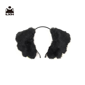 Luo Xiaohei Plush Cat Ear Headband view 2