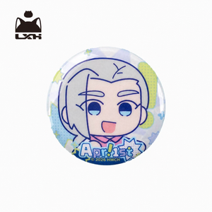 Luo Xiaohei April Fool's Edition Double Flash Can Badge - 50mm Tinplate Anime Pin view 7