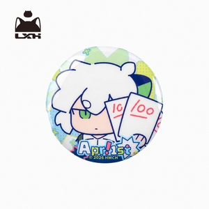Luo Xiaohei April Fool's Edition Double Flash Can Badge - 50mm Tinplate Anime Pin view 8