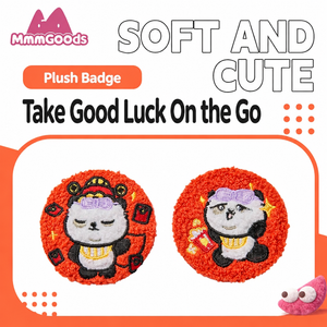 Panda Project - Panda Huhu Plush Badge 5.8cm view 3