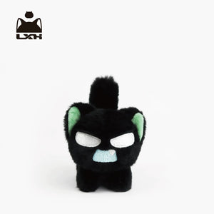 Luo Xiaohei Fluffy Cat Plush Pendant view 1