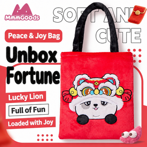 Panda Project - Panda Huhu Lucky Lion Plush Tote Bag (35cm x 43cm) view 1