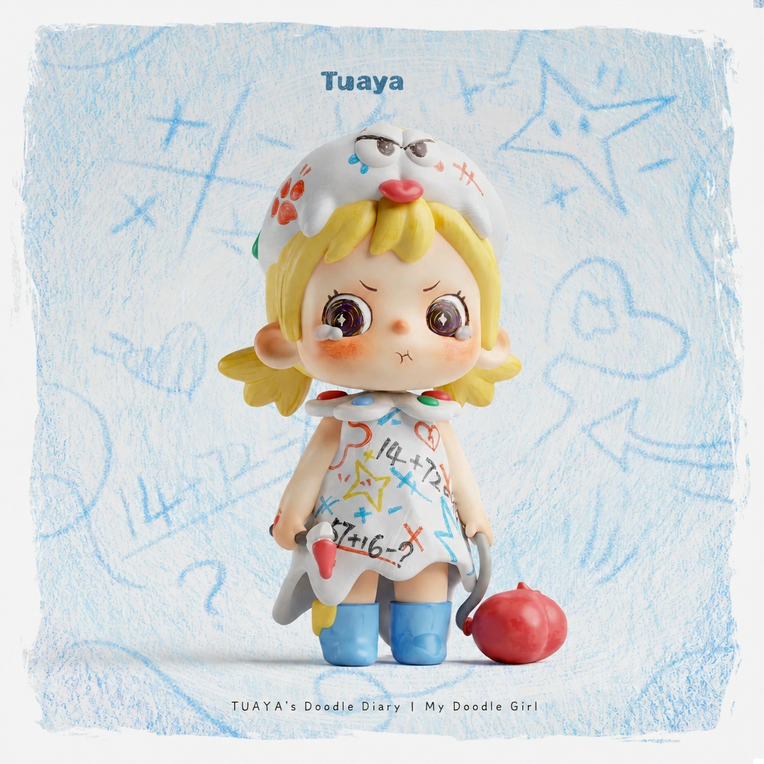 Tuaya Doodle Diary Series Blind Box Collectible Art Toy Figures