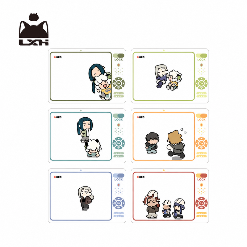 Luo Xiaohei "3, 2, 1, Shot!" Acrylic Transparent Camera Viewfinder Photo Prop Cards