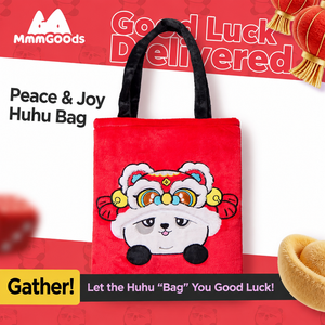 Panda Project - Panda Huhu Lucky Lion Plush Tote Bag (35cm x 43cm) view 2