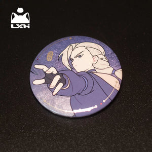 Luo Xiaohei II Battle Series Metallic Shimmer Button Pin Badges view 3