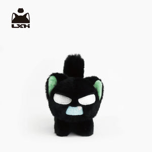 Luo Xiaohei Fluffy Cat Plush Pendant view 2