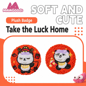 Panda Project - Panda Huhu Plush Badge 5.8cm view 1