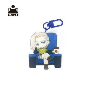 Luo Xiaohei Movie Theater Series Chibi Acrylic Keychain view 4